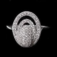 טבעת כסף משובצת זרקונים RG1468 | תכשיטי כסף | טבעות כסף