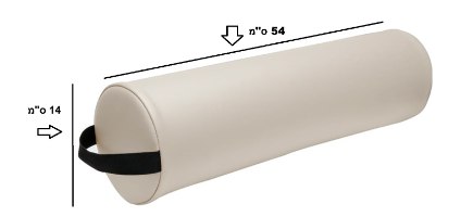 כרית עגולה מהודרת לטיפולים ועיסוי - דמוי עור PU 54x14 ס"מ