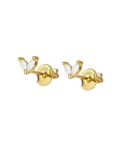 Sami Earrings Gold Clear