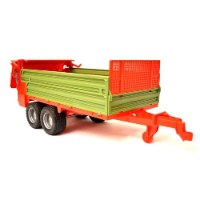 ברודר - עגלה לטרקטור ירוקה ואדומה - 02209 BRUDER