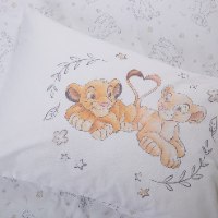 סט מצעים תינוק ומעבר 100% כותנה - דגם מלך האריות