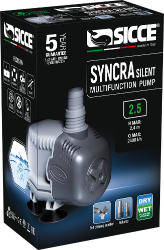 משאבה מים סיצ'ה 2.5 Syncra Silent גובה 2.4 מטר (5 שנים אחריות)