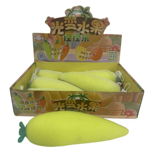 סקווישי נידו גזר ענק מחליף צבע בשמש - Squishy NeeDoh Giant Carrot