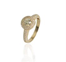 טבעת יהלומים │ טבעת זהב משובצת יהלומים │ טבעת אירוסין משובצת זהב לבן
