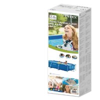 בריכת עמודים מלבנית כחולה | 260X160X65 סמ| מקט 28271| INTEX | קפיץ קפוץ