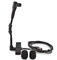 מיקרופון קונדנסר אלחוטי מקצועי לכלי נגינה Shure WB98H/C – מיקרופון שחור חוטי עם צוואר גמיש