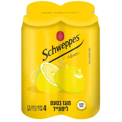 משקה לימונייד, רביעיה 4 * 330 מ"ל