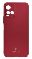כיסוי פלסטיק אדום עבור Miracase Vivo Y21/Y33 – פריט בודד אדום עם פתחים למצלמה ולוגו Miracase בתחתית