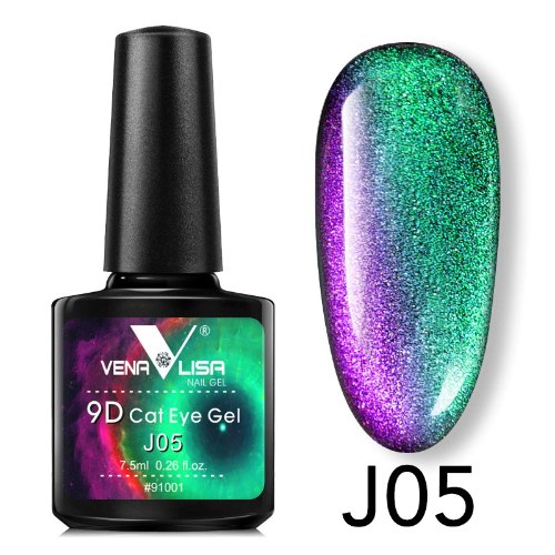 לק ג’ל עין החתול  J05 9D  ונליסה  VenaLisa