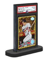 Graded Card Stand PSA Ultra Pro מעמד פלסטיק קשיח שחור לקלפים מדורגים