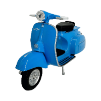 דגם קטנוע ויספה - Welly Vespa 150CC Blue 1:18