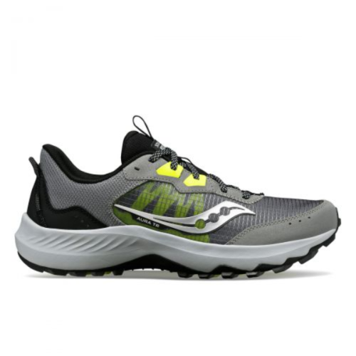 SAUCONY AURA TR נעלי ריצה גברים אפור צהוב | סאקוני גברים