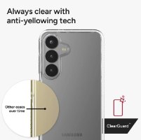 כיסוי ZAGG Crystal Palace ל- Samsung Galaxy S25 Plus צבע שקוף