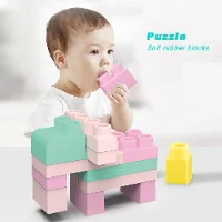משחק הרכבה לגו רך פלסטיק - BLOCKS