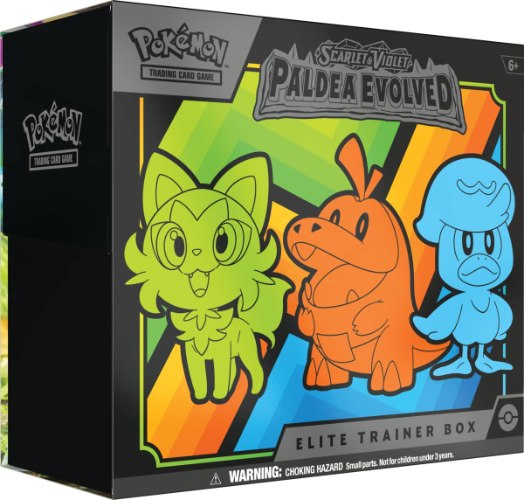 קלפי פוקימון אליט טריינר בוקס Pokémon TCG: Scarlet & Violet - Paldea Evolved Elite Trainer Box