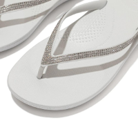 FITFLOP | פיטפלופ - Fitflop Sparkle Classic Iqushion Quiet Grey פיט פלופ כפכפי נשים אצבע כסוף קריסטל