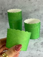 40 עטרות נייר קוטר 7 צבע ירוק