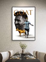 תמונה של מסי "the GOAT" על קנבס | תמונה לחדר נוער או חדר ילדים, מוטיבציה וספורט