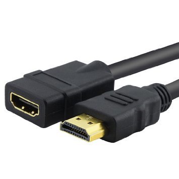 כבל מאריך HDMI זכר לחיבור HDMI  נקבה באורך 3 מטר