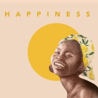 הדפס ציור נייר- HAPPINESS שלישייה שמשית