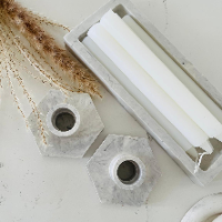 Marble Candlelight Set