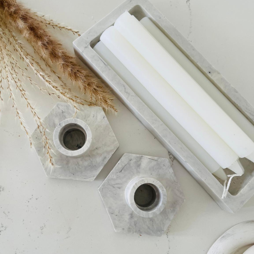Marble Candlelight Set