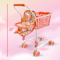 עגלת סופר+מושב לבובה