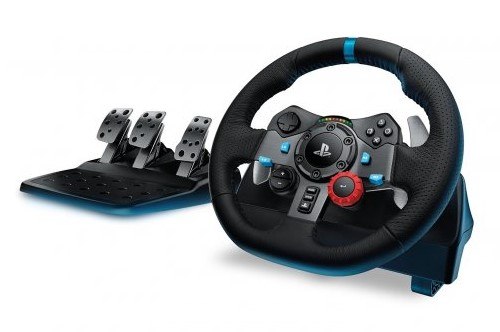 הגה מרוצים Logitech G29 Driving Force Racing Wheel PC / PS3 / PS4 / PS5 – הגה המרוצים השחור עם דוושותיו התואמות מונחים