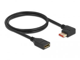 כבל מאריך Delock DisplayPort 1.4 HDR Cable 90° Left angled 8K 60 Hz 2 m