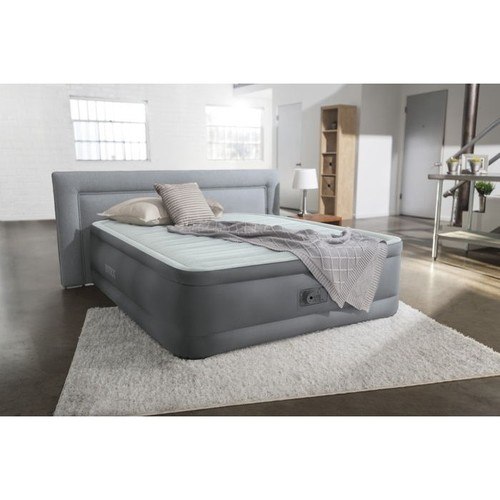 מזרן מתנפח זוגי PremAire עם משאבה מובנית ‎203×152×46‎ ס״מ | INTEX | מק״ט ‎64906‎ | קפיץ קפוץ