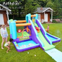 מתנפח מים עם מגלשה ומנהרת זחילה W83024 מבית Doctor Dolphin