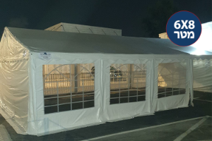 אוהל גדול למכירה בגודל 6X8 מטר הובלה חינם