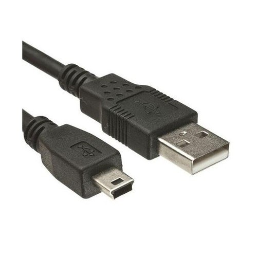 כבל מתאם Mini USB2.0 זכר B לחיבור USB2.0 זכר A באורך 3 מטר