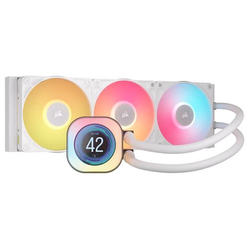 קירור נוזלי לבן Corsair iCUE TITAN 360 RX LCD White 360mm AIO