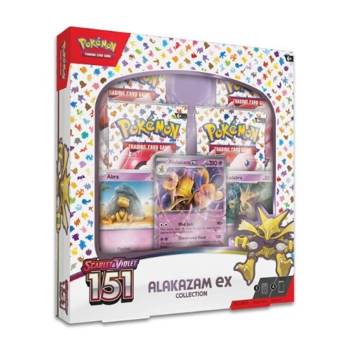 קלפי פוקימון מארז אלקזם אי אקס Pokémon TCG: Scarlet & Violet-151 Alakazam ex Collection Box