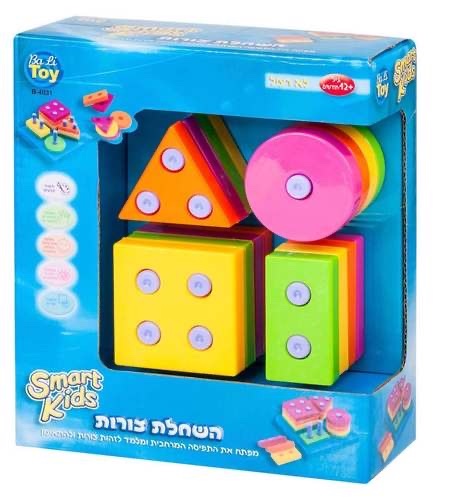 השחלת צורות- 17 חלקים