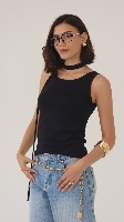 גופיית לונה- שחורה