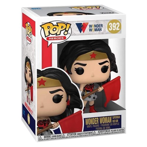פופ וונדרוומן עם דגל אדום - POP DC Wonder Woman 392