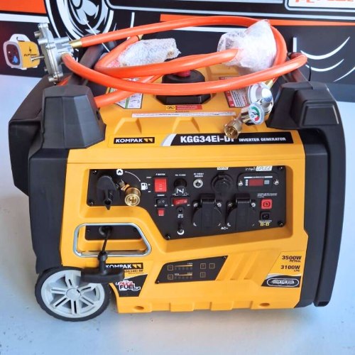 גנרטור אינוורטר מושתק בנזין או גז 3500W מבית Kompak