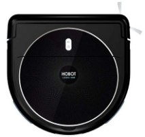 Hobot Legee APP – יחידה שחורה במבט עילי עם שני כפתורים