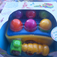 צעצועי שירן - שולחן פטיש כדורים מנגן עם 6 כדורים