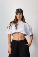 חולצת קרופ גומי