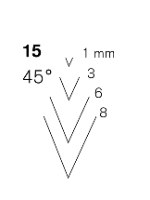מפסלת ישרה מס 15 V