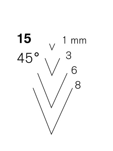 מפסלת ישרה מס 15 V