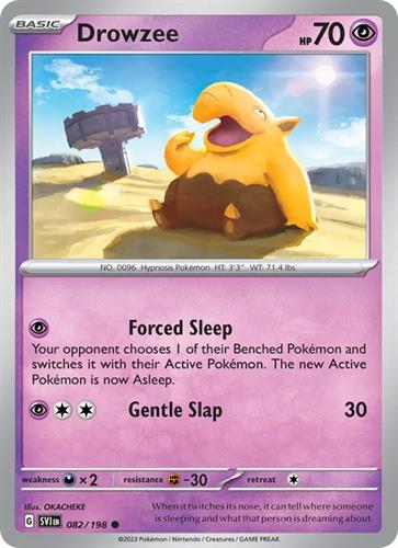 קלף בודד single פוקימון - drowzee - Scarlet & Violet - 082/198