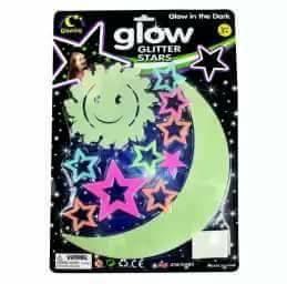 מדבקות זוהרות - GLOW GLITTER STARS