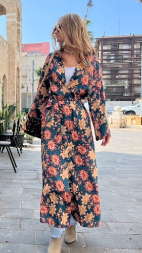 שמלת בוהו פרחונית פרינט