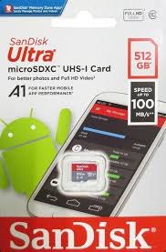 כרטיס זיכרון Sandisk 512GB – מהיר ואמין לכל המכשירים