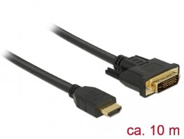כבל מסך Delock Cable HDMI Male To DVI 24+1 Male 10 m