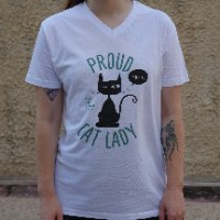 חולצת PROUD CAT LADY שרוול קצר למבוגרים